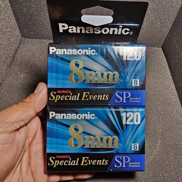 Panasonic 8MM Special Events 120 Camcorder Blank Video Tape Cassette 2-Pack - Picture 1 of 2
